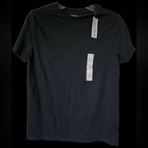 NWT Cat & Jack Black Short Sleeve Crew T-Shirt Big Kids